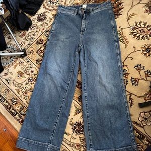 High rise wide leg gap jeans